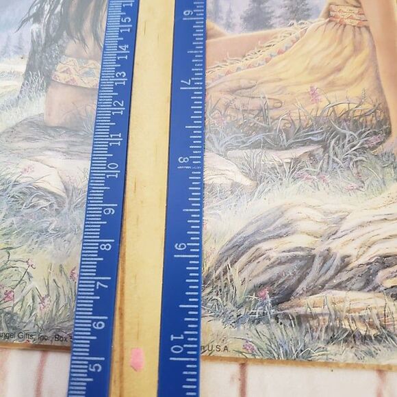 NEW Vintage 80s Jonnie Kostoff Native American Couple Print 8x10 Day Dreamers - Picture 7 of 7